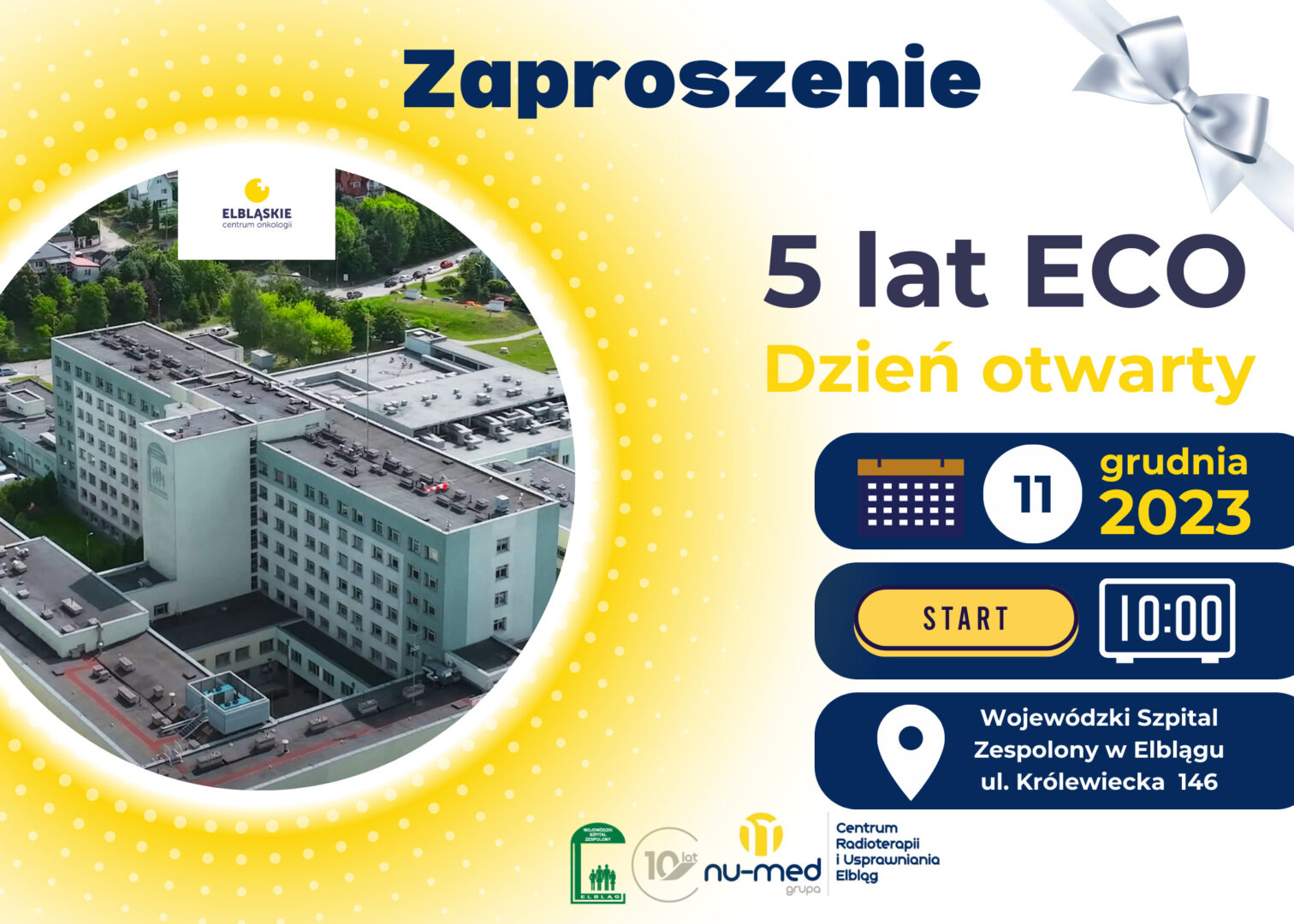 Read more about the article Dzień Otwarty z okazji jubileuszu 5-lecia istnienia Elbląskiego Centrum Onkologii
