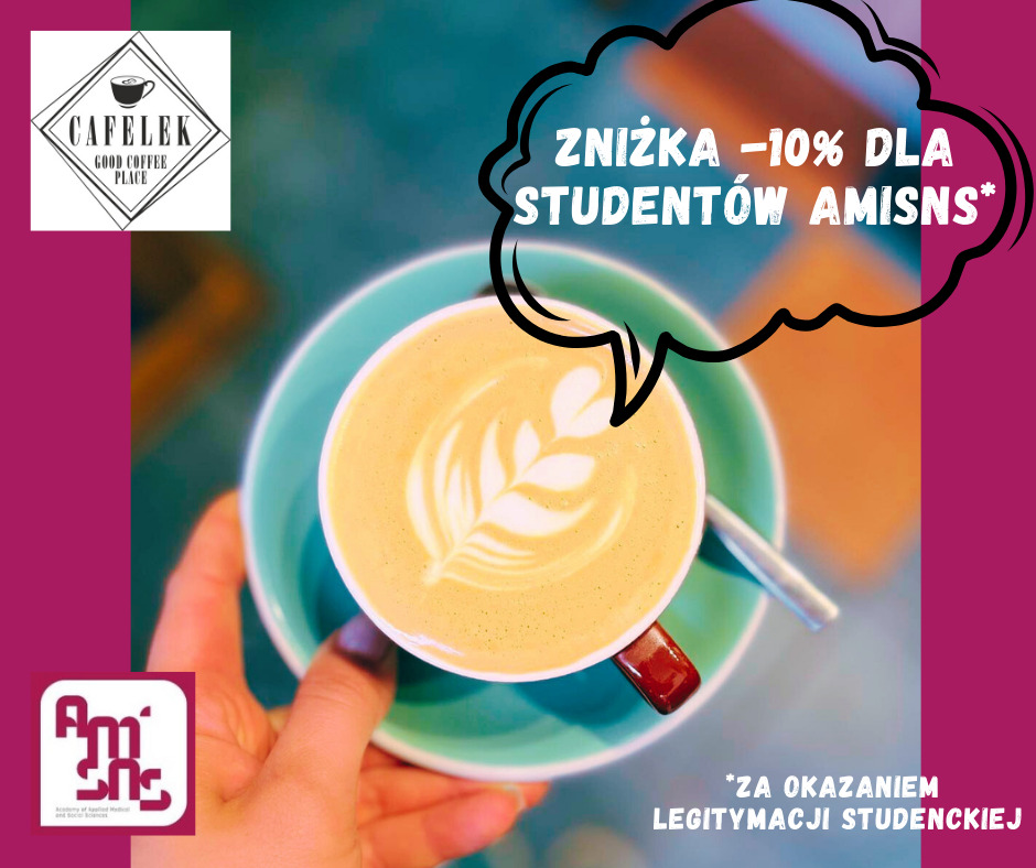 Read more about the article -10% w Kawiarni Cafelek dla studentów AMiSNS