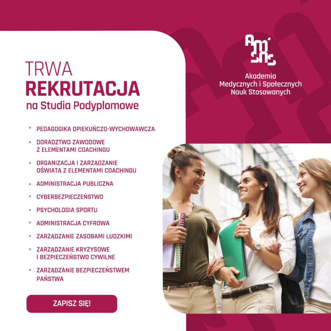 Read more about the article Zapisz się na studia podyplomowe – #rekrutacjatrwa