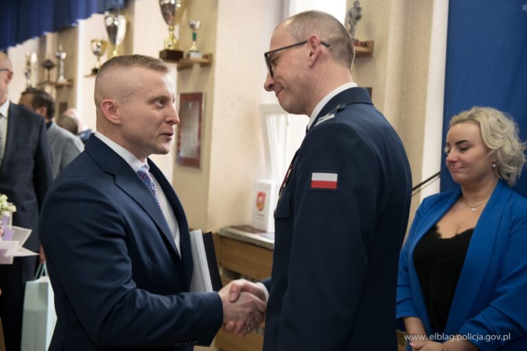 Uroczyste pożegnanie Komendanta Miejskiego Policji w Elblągu