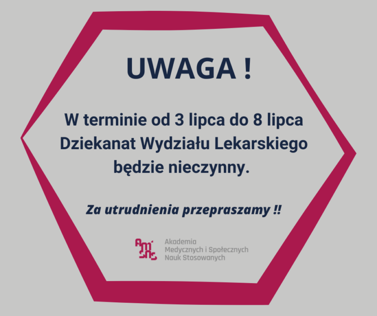 Nieczynny Dziekanat Wydziału Lekarskiego