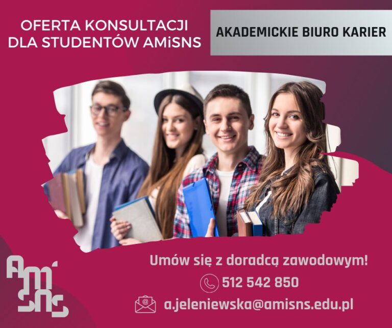 Akademickie Biuro Karier zaprasza na indywidualne konsultacje z uczelnianym doradcą zawodowym