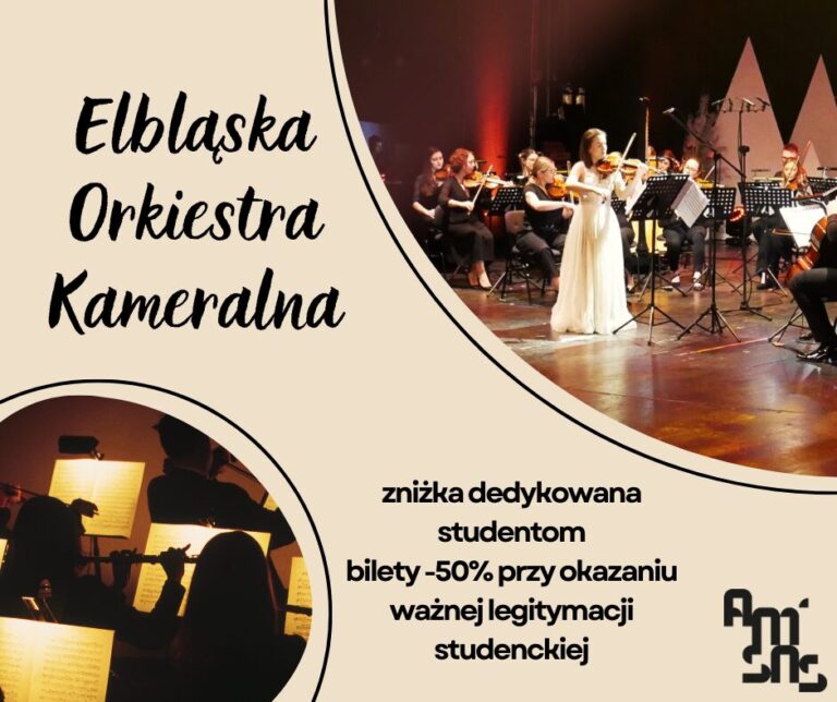 Elbląska Orkiestra Kameralna – tańsze bilety dla studentów