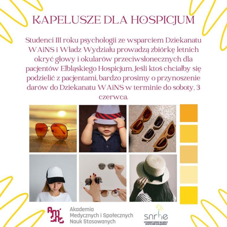 KAPELUSZE DLA HOSPICJUM