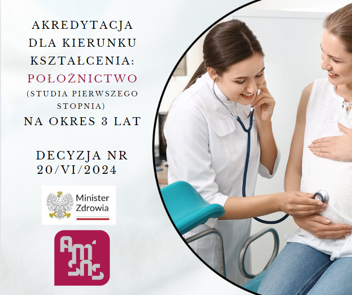 Akredytacja dla kierunku położnictwo pierwszego stopnia