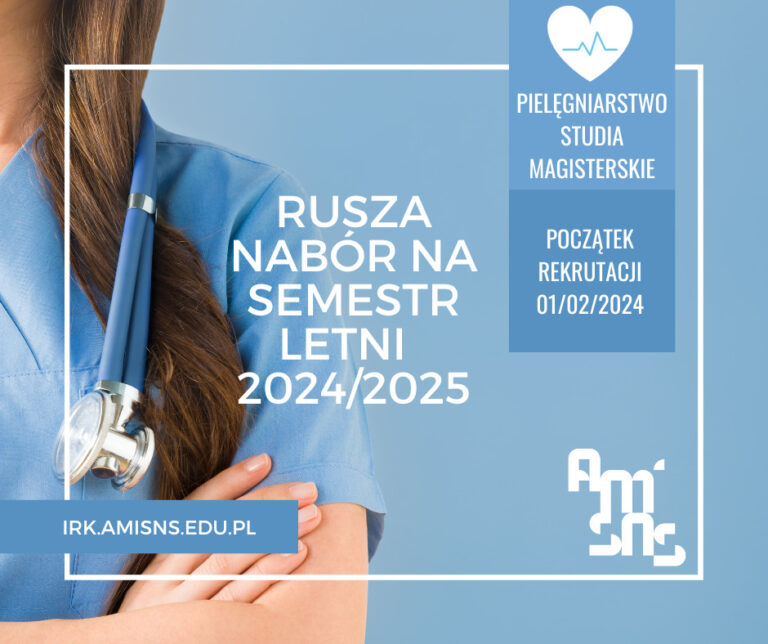 Rekrutacja na semestr letni – pielęgniarstwo II stopnia