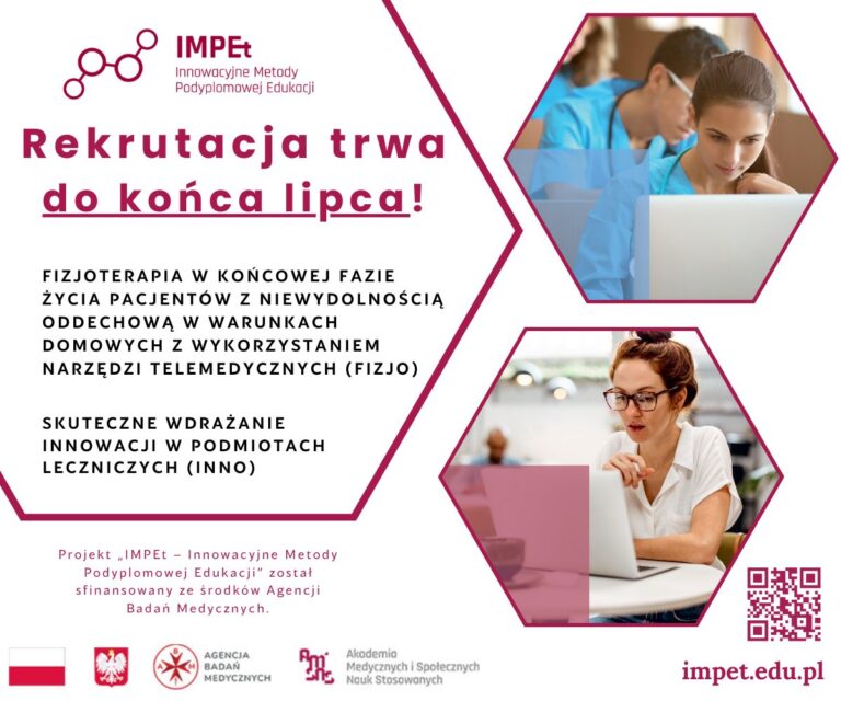 Trwa II tura rekrutacji na pierwszą edycję studiów podyplomowych FIZJO i INNO – zapisz się już dziś!