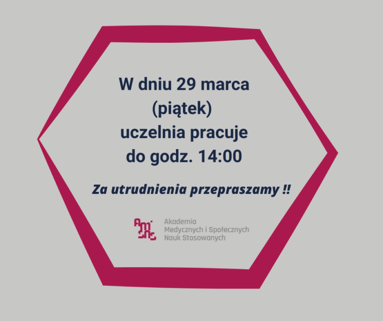 Zmiana godzin pracy uczelni