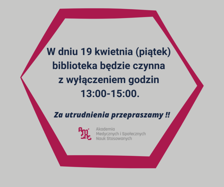 Zmienione godziny pracy biblioteki