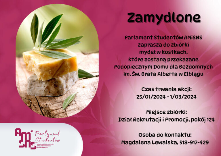„Zamydlone” – akcja Parlamentu Studentów AMiSNS