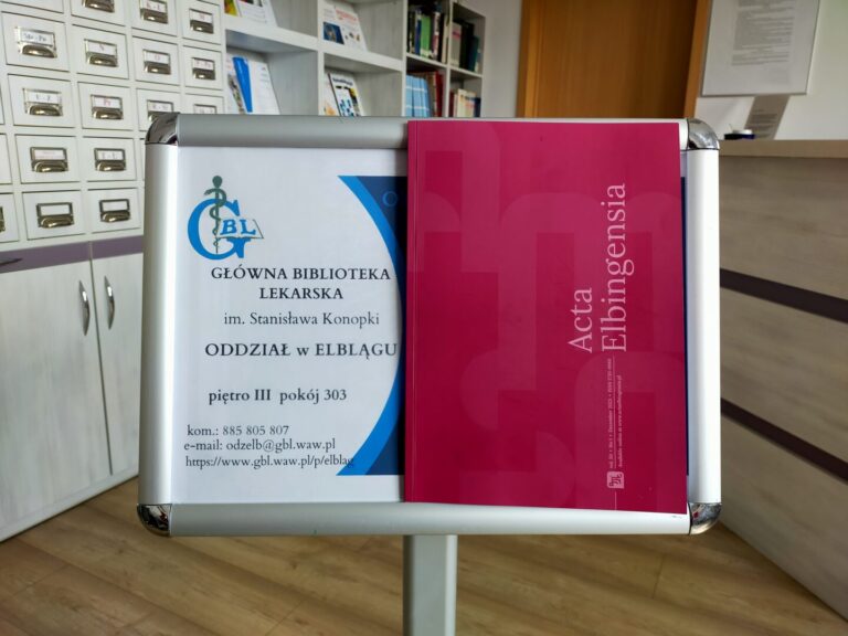Acta Elbingensia w zbiorach Oddziału Terenowego Głównej Biblioteki Lekarskiej w Elblągu