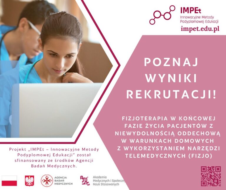 Wyniki rekrutacji na bezpłatne studia podyplomowe z fizjoterapii już dostępne!