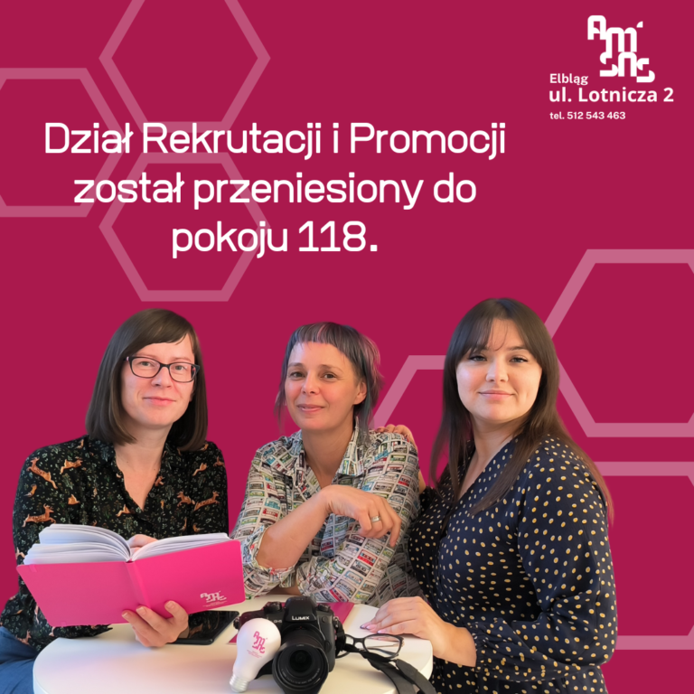 Zmiana lokalizacji Działu Rekrutacji i Promocji