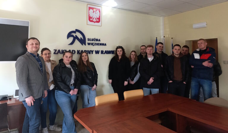 Wizyta studentów kierunku bezpieczeństwo wewnętrzne w Zakładzie Karnym w Iławie