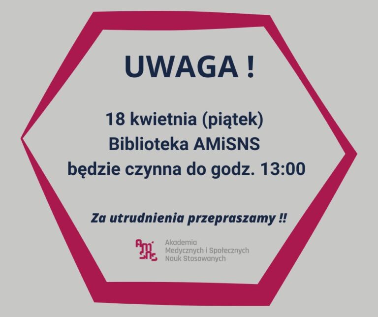 Zmiana w godzinach pracy Biblioteki