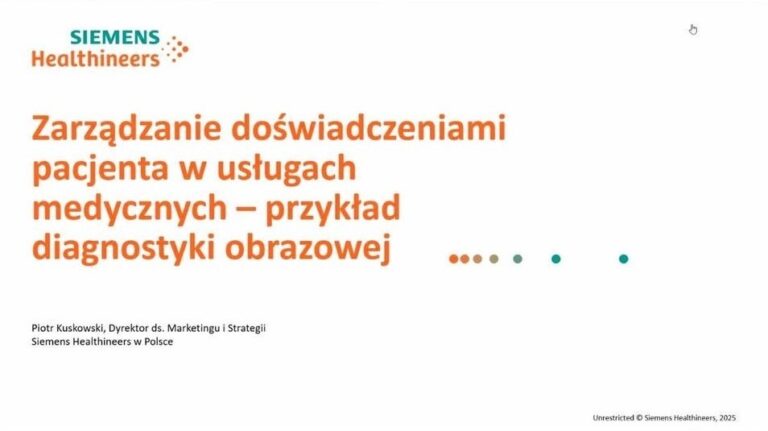 Webinar z zarządzanie doświadczeniami pacjenta w usługach medycznych dla studentów kierunku INNO