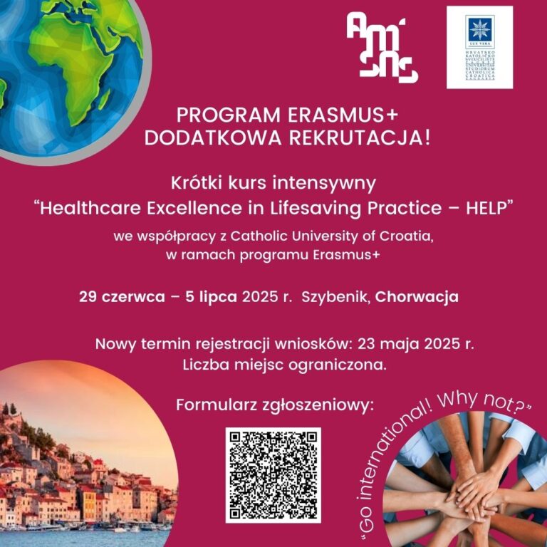 Dodatkowa rekrutacja na kurs intensywny w Chorwacji – Erasmus+