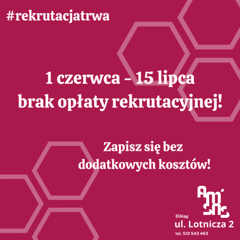 Zwolnienie z opłaty rekrutacyjnej – rekrutacja 2025 w AMiSNS