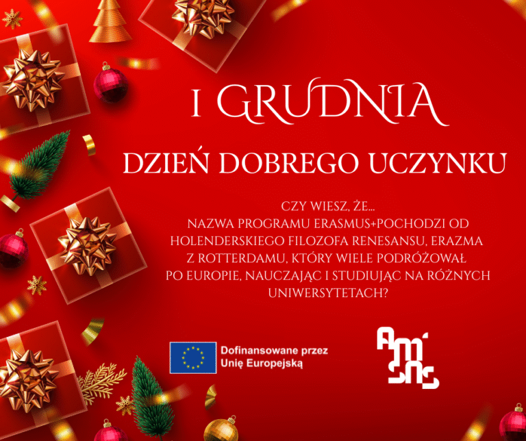 Kalendarz Adwentowy AMiSNS & Erasmus+ – startujemy!