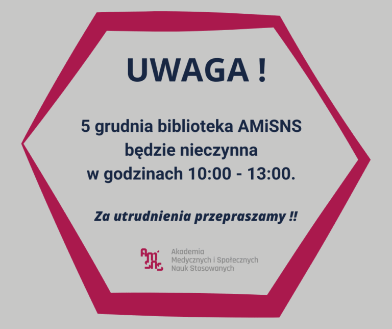 Zmiana godzin pracy biblioteki