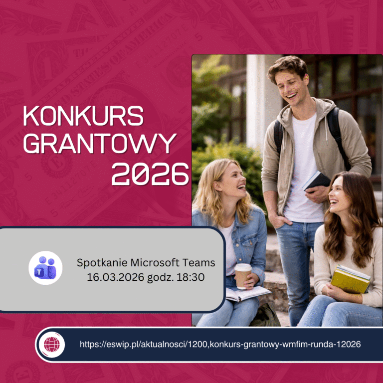 Możliwość uzyskania dofinansowania na inicjatywy studenckie – spotkanie nt. konkursu grantowego WMFiM
