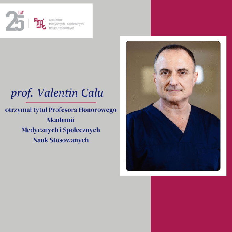 Profesor Valentin Calu uhonorowany tytułem Profesora Honorowego AMiSNS