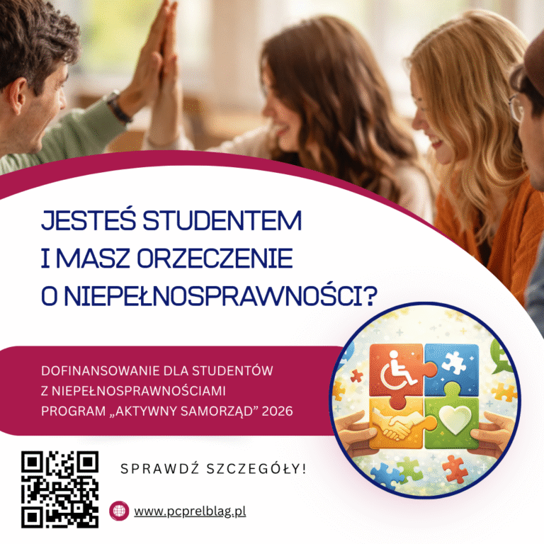 Dofinansowanie dla studentów z niepełnosprawnościami – program „Aktywny samorząd” 2026