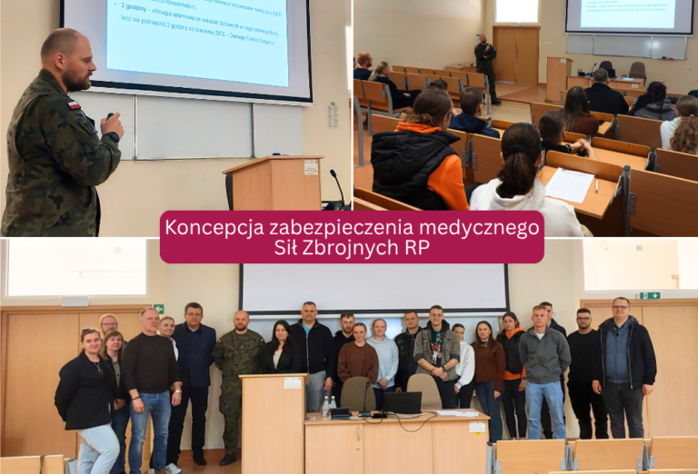 Medycyna w warunkach wojennych – prelekcja Koła Naukowego „Bezpieczeństwo”