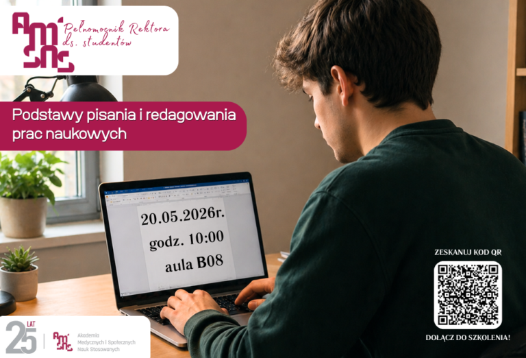 Zaproszenie na szkolenie z zakresu przygotowania i redagowania prac naukowych