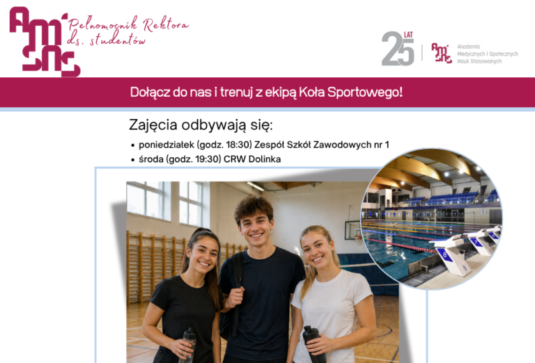 Koło Sportowe AMiSNS – zaprasza do zapisów!