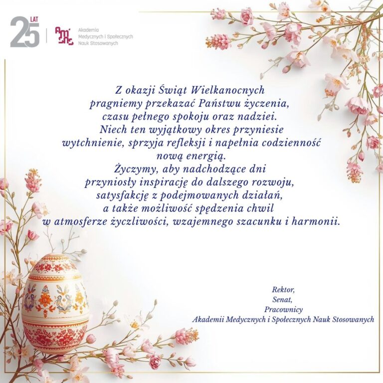 Życzenia z okazji Świąt Wielkanocnych