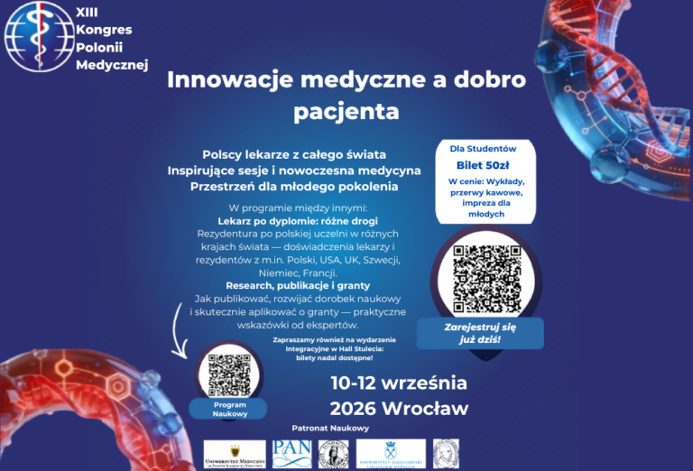 XIII Kongres Polonii Medycznej – zaproszenie dla studentów AMiSNS