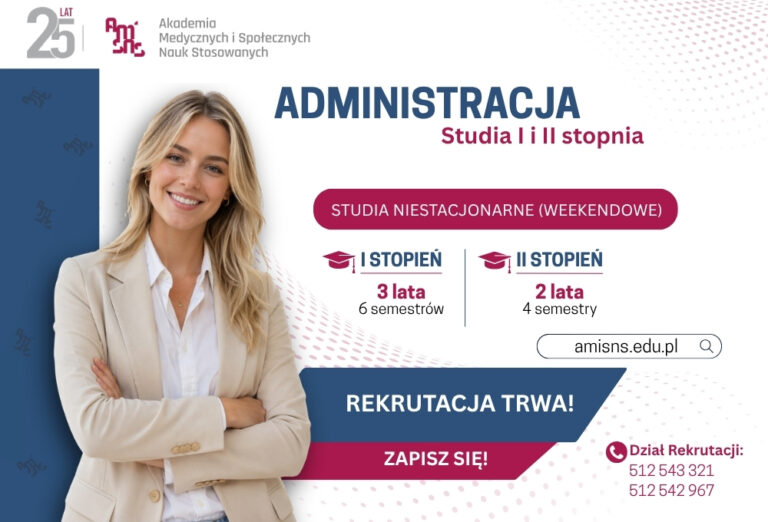 Studiuj Administrację w AMiSNS i rozwijaj swoją karierę