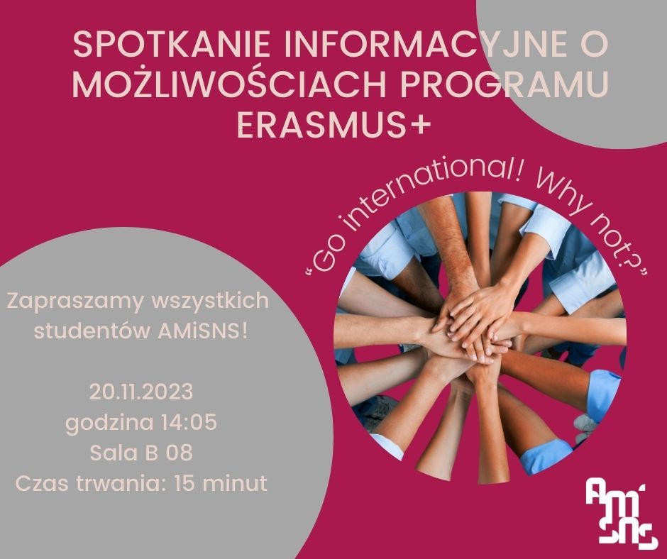 Read more about the article Spotkanie informacyjne o możliwościach programu Erasmus+ „Go international! Why not?”