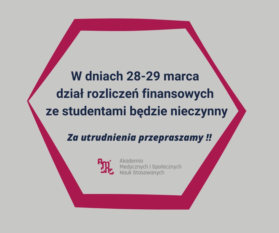 Read more about the article Dział rozliczeń ze studentami – nieczynny