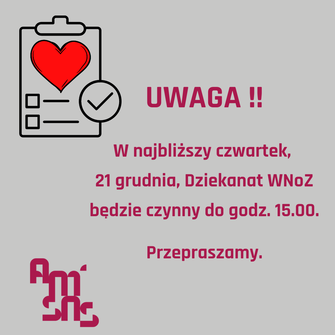 Read more about the article Zmiana godziny pracy dziekanatu